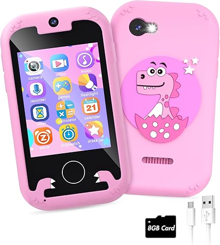 Joozfee Juguetes de dinosaurio para niñas con video para niñas de 6 a 8 años, ideas de regalos de cumpleaños para niñas de 3, 4, 5, 6, 7, 8 años con