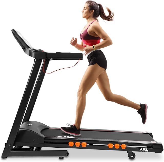JLL T350 Digital Folding Treadmill, 2022 New Generation Digital Control 4.5HP Motor, 20 Incline Levels,0.3km/h to 18km/h, 20 Programmes, Bluetooth & Speakers, 2-Year Parts&Labor, 5-Year Motor Cover