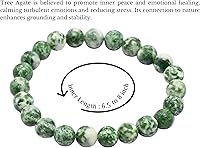 Vista 112 de Amazing Gemstone Pulsera de cristal para mujeres y hombres, pulsera de cristal curativo de protección, pulsera elástica con cuentas de piedras