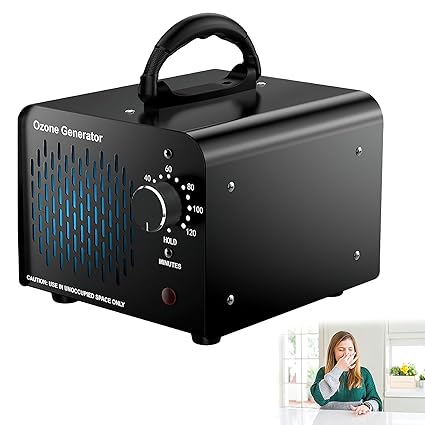 WISKA Ozone Generator Machine 32000mg/h - Odor Eliminator & Air Purifier for Home, Car, Pet, Bathroom, Wardrobe, Shoe Rack - Removes Dog Urine, Cat Pee, Smoke, Paint Smell, Animal Odour