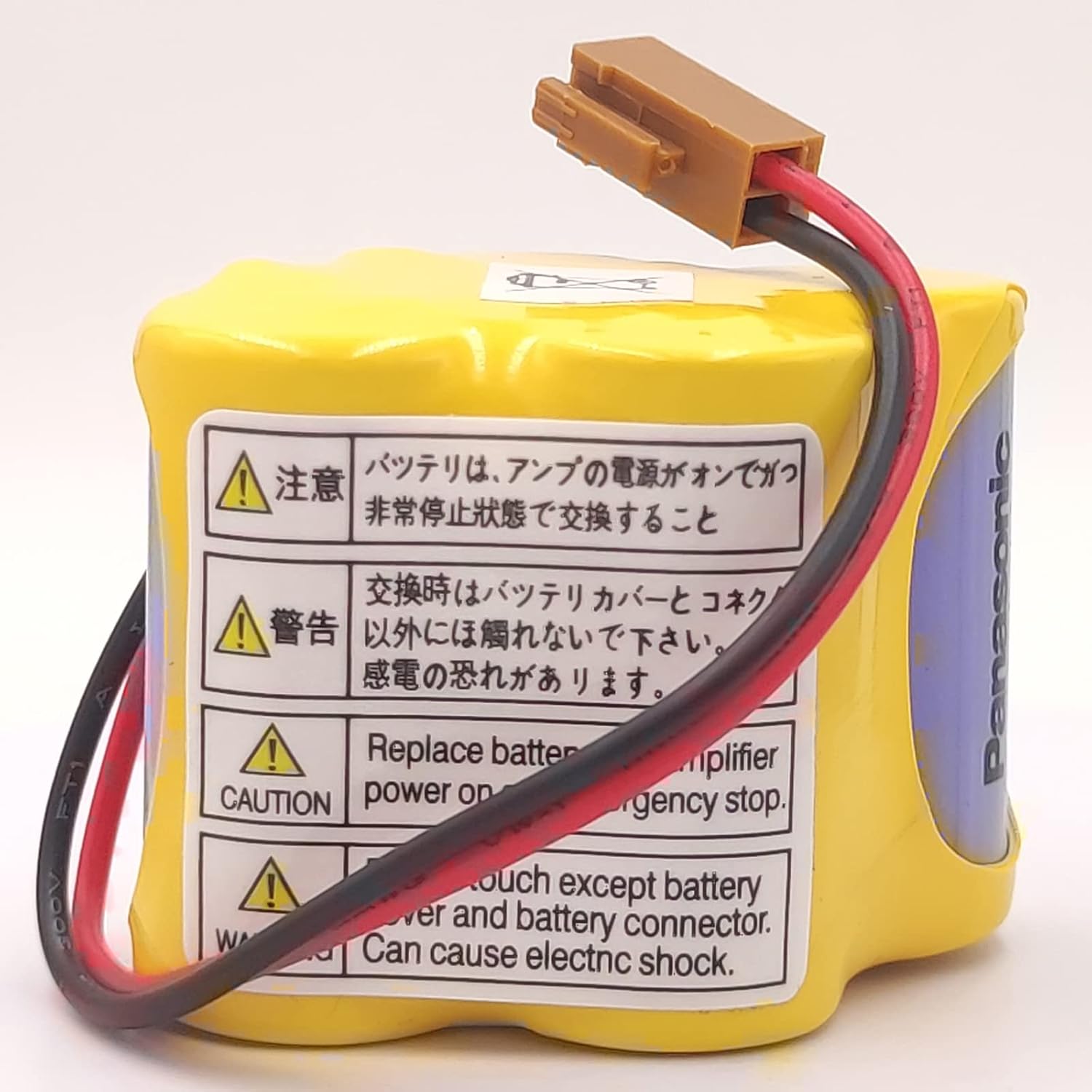 (10-Pack BR-2/3AGCT4A 6V 4400mAh Replacement PLC Battery for FANUC Controls, PLC Computer Ge Fanuc 18T Series, A98L-0031-0025, ALIT0138, LIT0138 (Brown Connector)