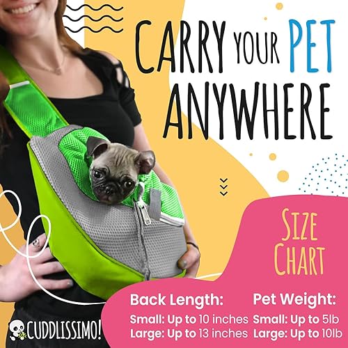 Miniatura 3 de Transportador de eslingas para mascotas, perro pequeño, gato, bolso portamascotas, seguro, reversible, cómodo, lavable a máquina, bolsa ajustable,