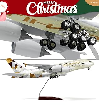 Amazon.co.jp: QIYUMOKE A380 1/160 大型飛行機モデル (全長18インチ
