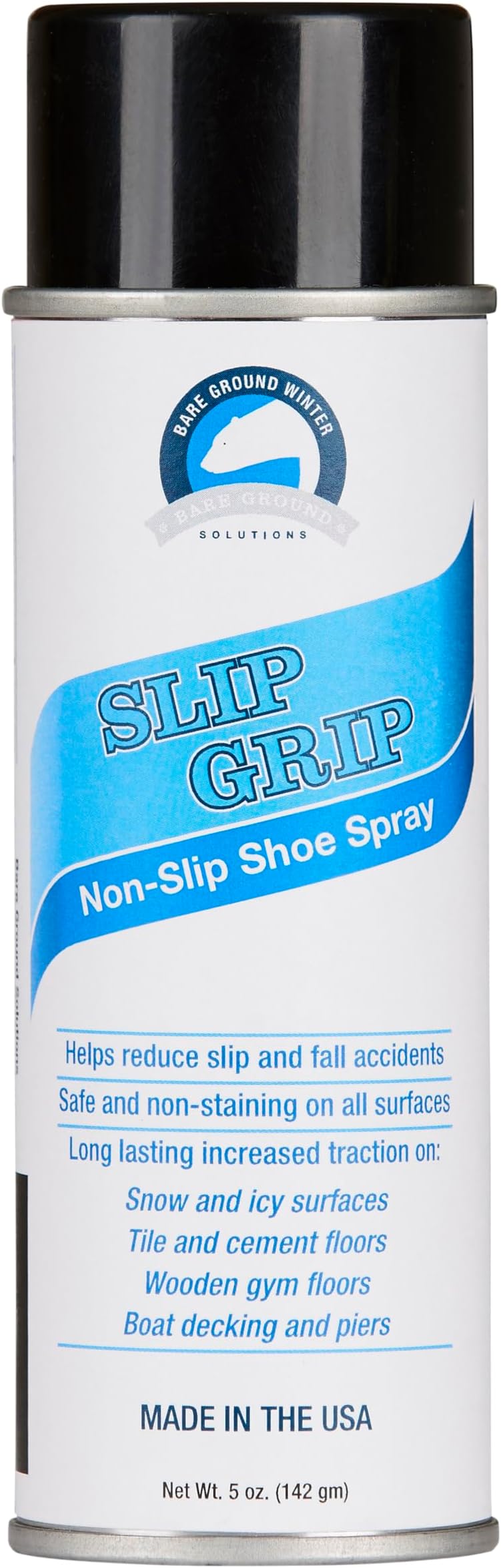 Bare Ground BGSG-1 Spray-on Shoe Grip Adhesive Spray for Slippery Surfaces