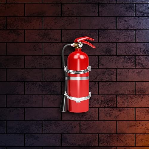 Miniatura 7 de Angoily Extintor de incendios pequeño, 2 piezas, soporte de montaje para extintor de incendios, soporte para extintor de incendios, colgador para el