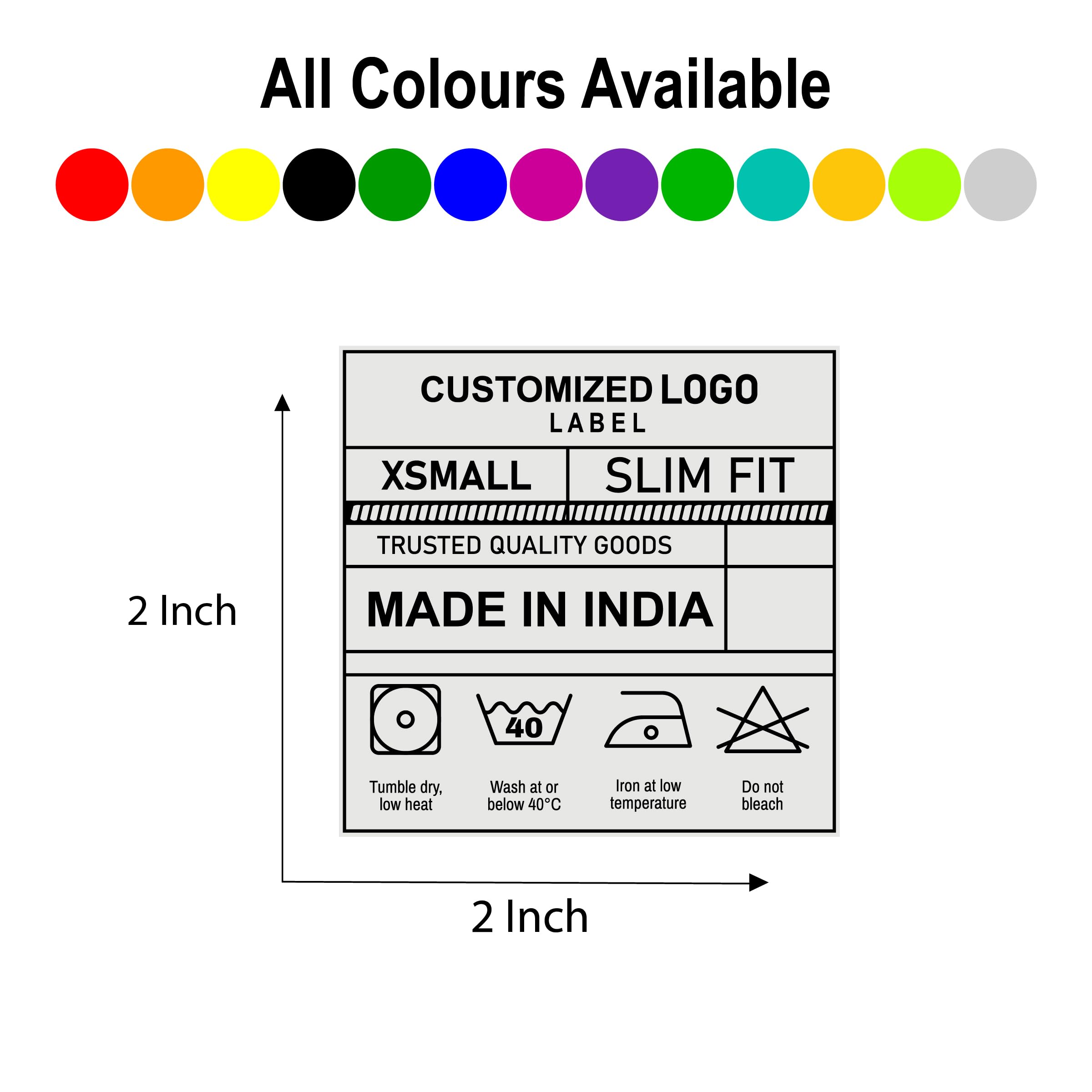 95MILES GARMENTS Dtf Customized Label Logo Stickers Iron Patches