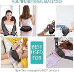 AERLANG Shiatsu Massager cou et dos, masseurs Epaule avec oreiller de massage thermique pour la maison, Office Dons pour les femmes Hommes Maman Papa Idées-cadeaux de fête mère(NOT Sans fil)