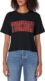 TUSKEGEE AL ALABAMA Varsity Style USA Vintage Sports Women's Crop Top