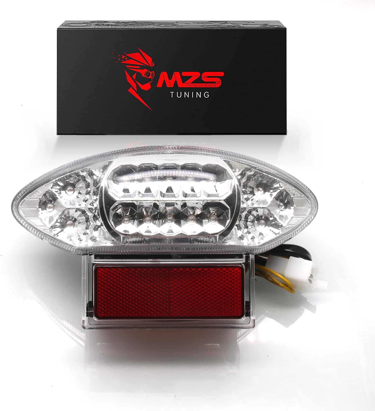 MZS Motorcycle Tail Light LED Integrated Turn Signal Blinker Clear Compatible with HAYABUSA GSX1300R GSXR1300 1999-2007 / GSX600 GSX600F GSX750 GSX750F 2003-2006