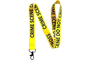 FBI Necklace Badge - Crime Scene Do Not Cross Lanyard Keychain