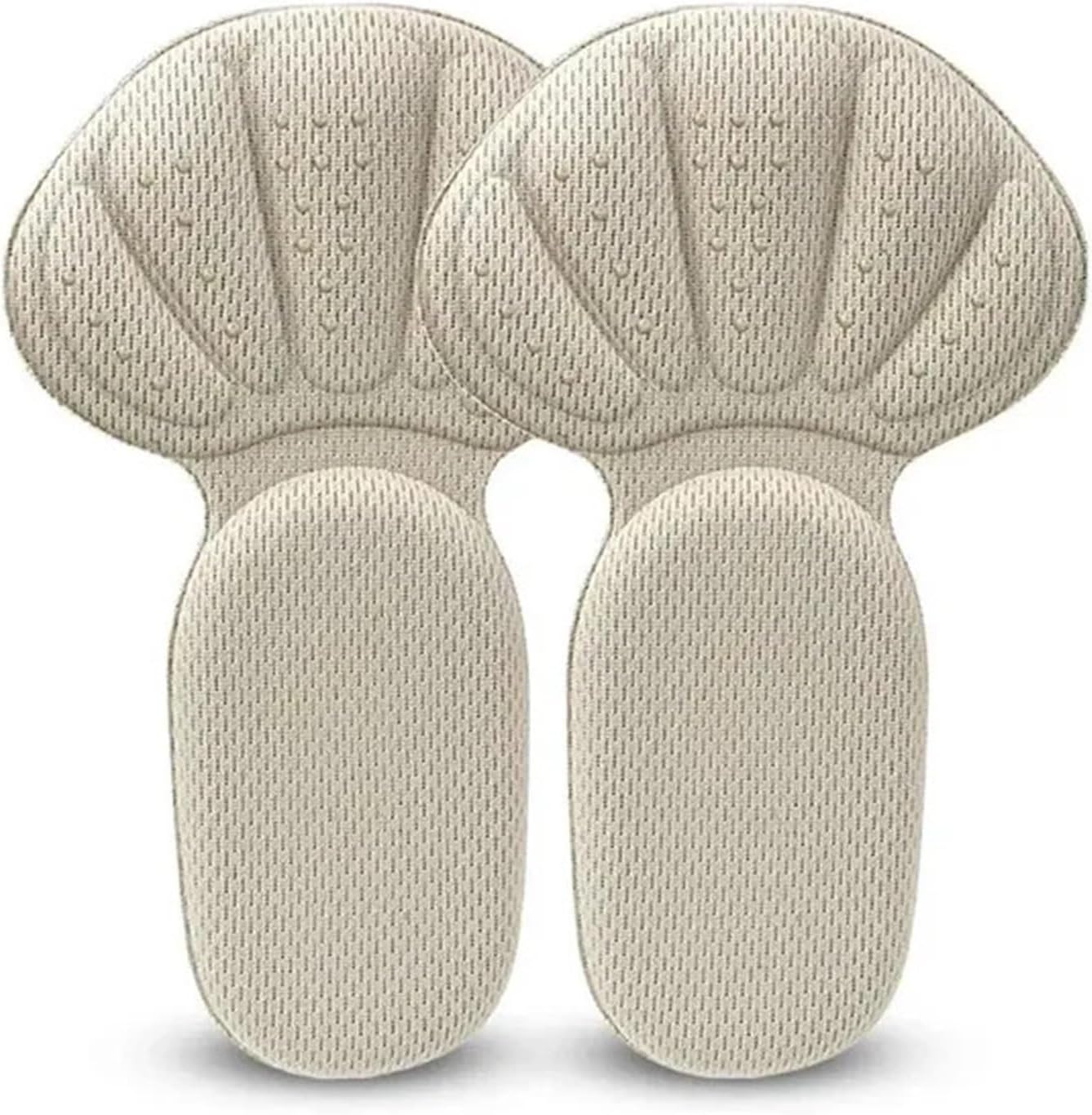 Heel Pads Heel Grips Liner for Loose Shoes 10Pairs 2 in 1 Sponge Heel Cushion Back of Inserts Protectors Shoe Pads for Too Big Soft Mesh Grips Shoes Insoles(Skin Color)