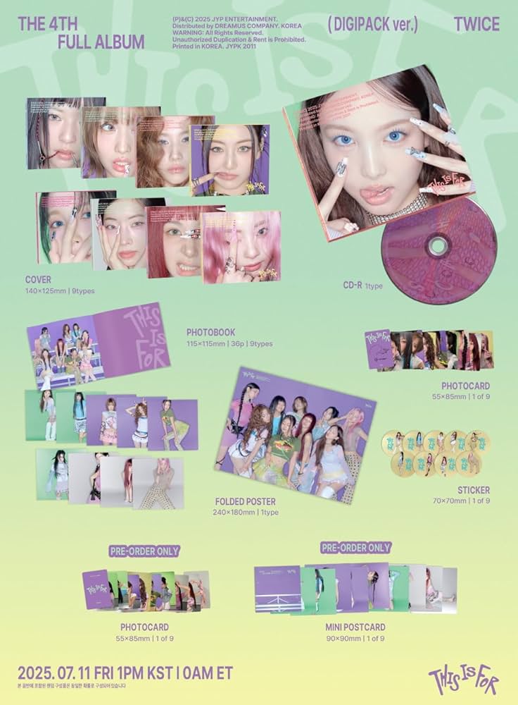 【新品未開封】TWICE this is for デジパック Amazon.co.jp: [ DIGIPACK ver. ] TWICE - 4TH FULL ALBUM
