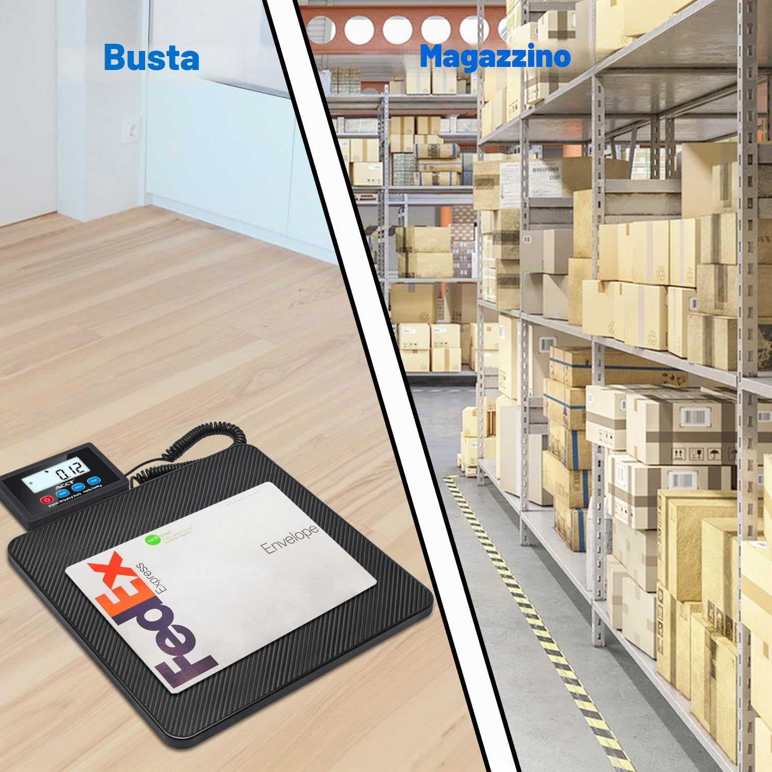 Bilancia postale digitale da 440 lb, con funzione Hold/Tara, spegnimento automatico per pacchetti/piccole imprese/bagagli/ufficio
