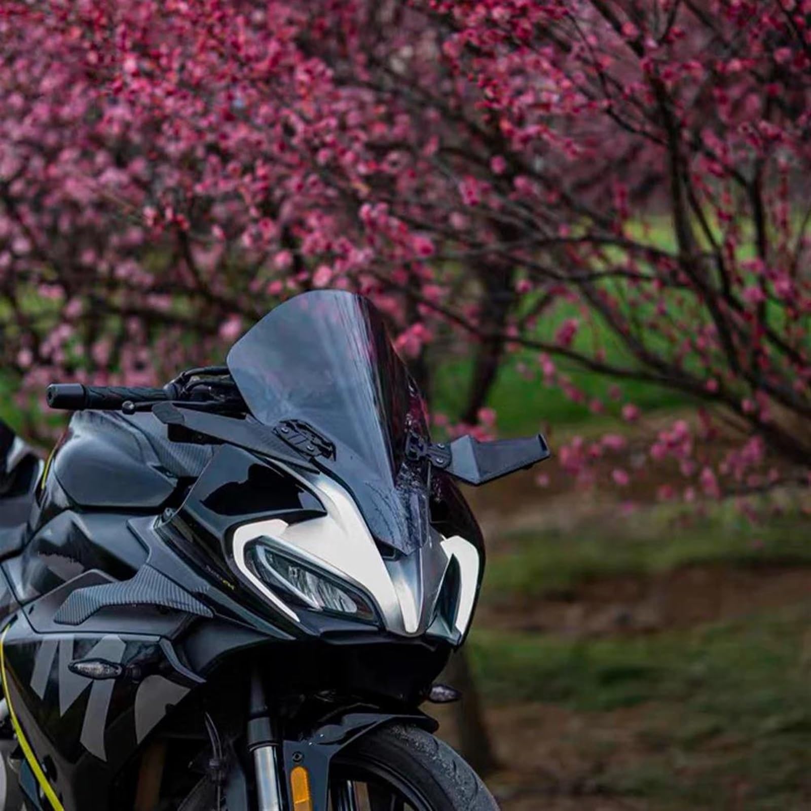 Moto Side Winglet 1 Coppia Aerodinamica Carenatura Ala Spoiler Per CBR650R CBR 650 R CBR650 2019-2022(Black-f)