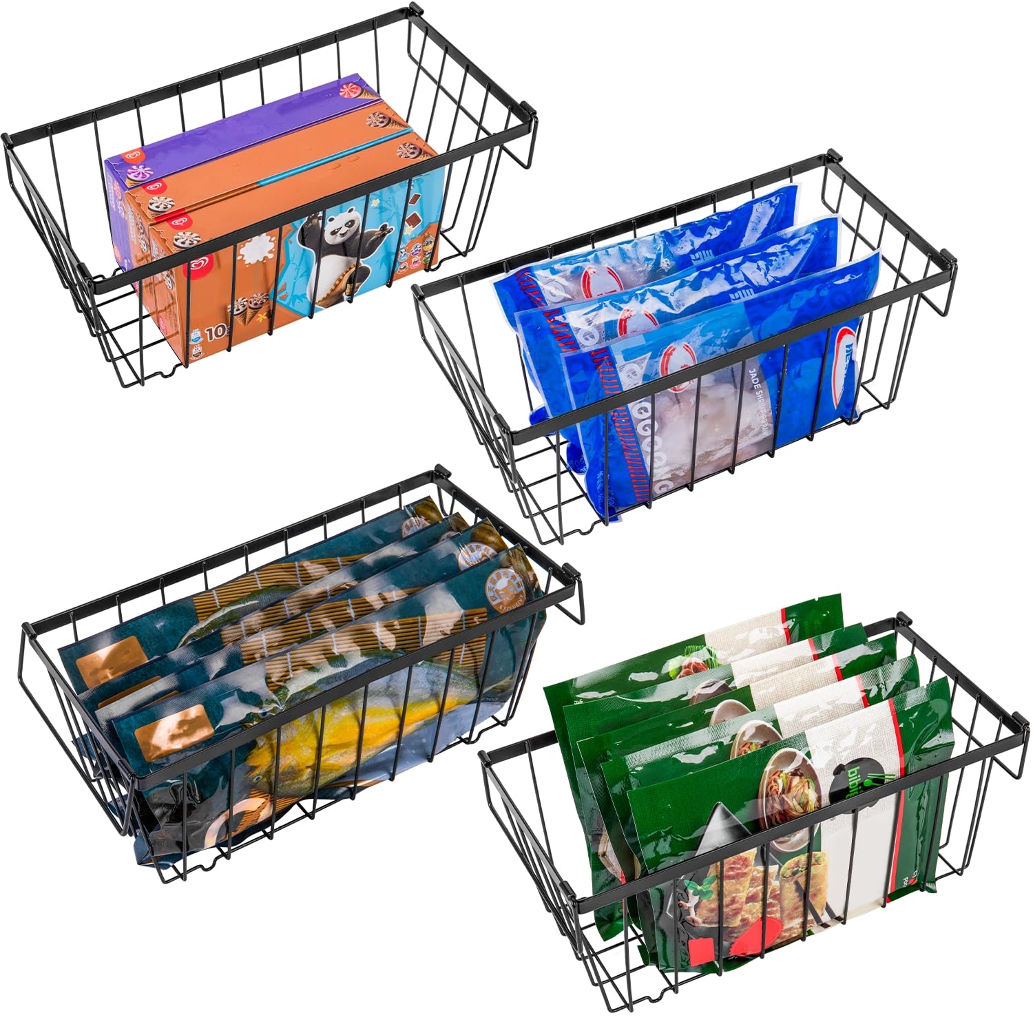 Contenitore organizer per congelatore (confezione da 4)