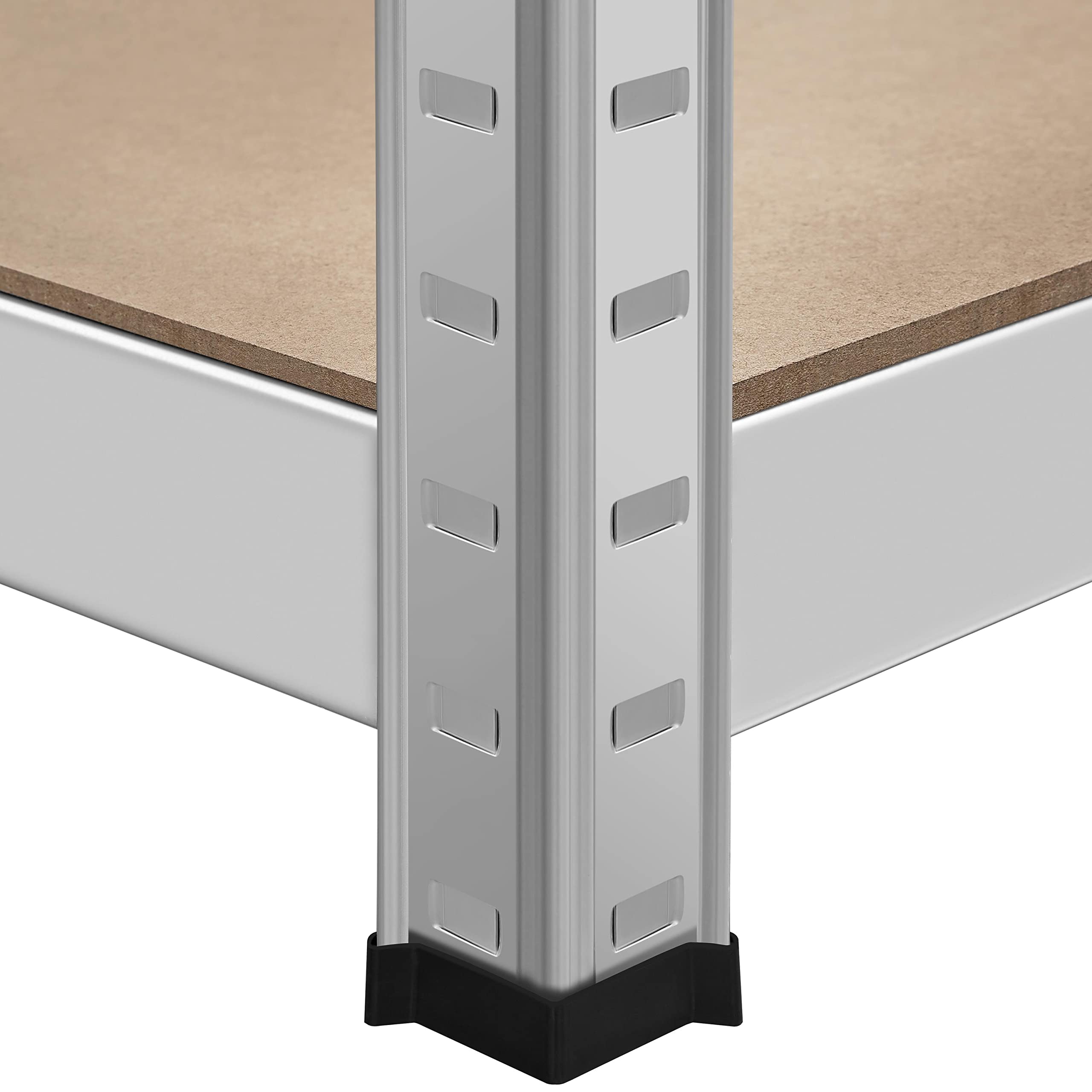 Yaheetech 5-poziomowy regał magazynowy z regulowanymi półkami x 2,120 cm dł. x 45 cm szer. x 180 cm wys. do magazynu/garażu/gabinetu/kuchni/sklepu