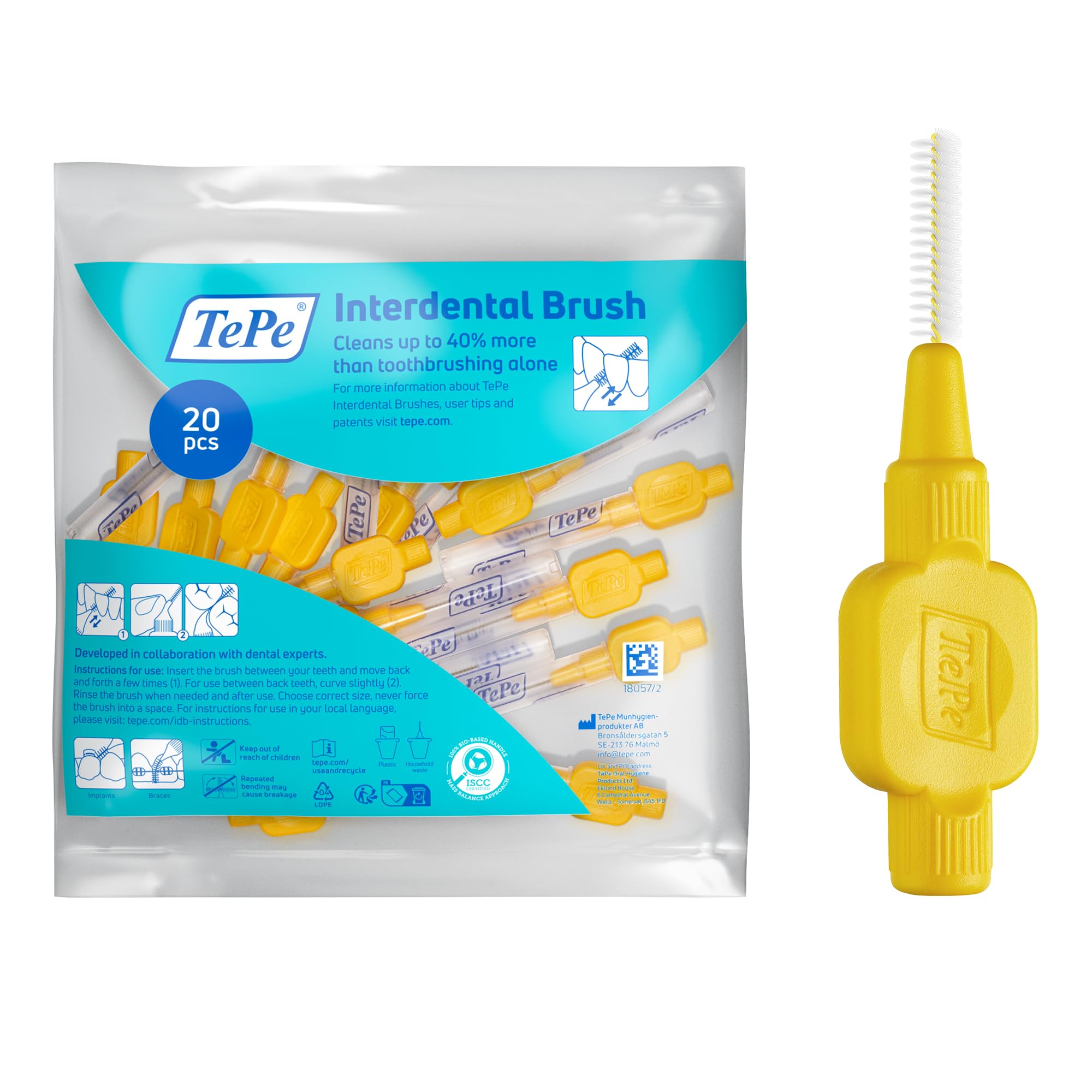 Tepe Interdental Brushes Original Yellow 20Pcs - Pack Size: 1 Lloyds Pharmacy