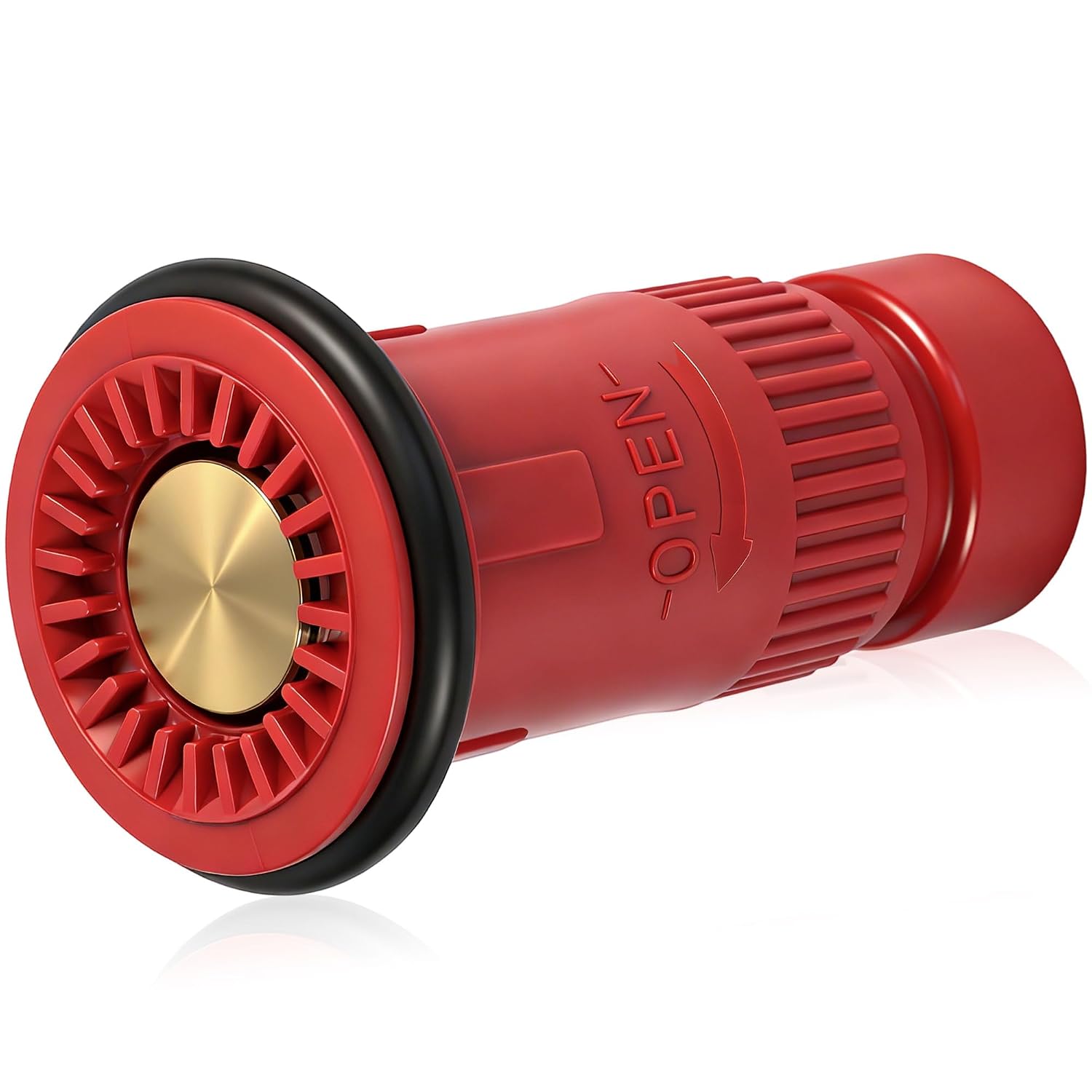 Happy Tree 1-1/2" NST/NH Fire Hose Nozzle Spray Thermoplastic Jet Fog Industrial Fireman 1.5" Nozzle 75 gpm Fire Equipment
