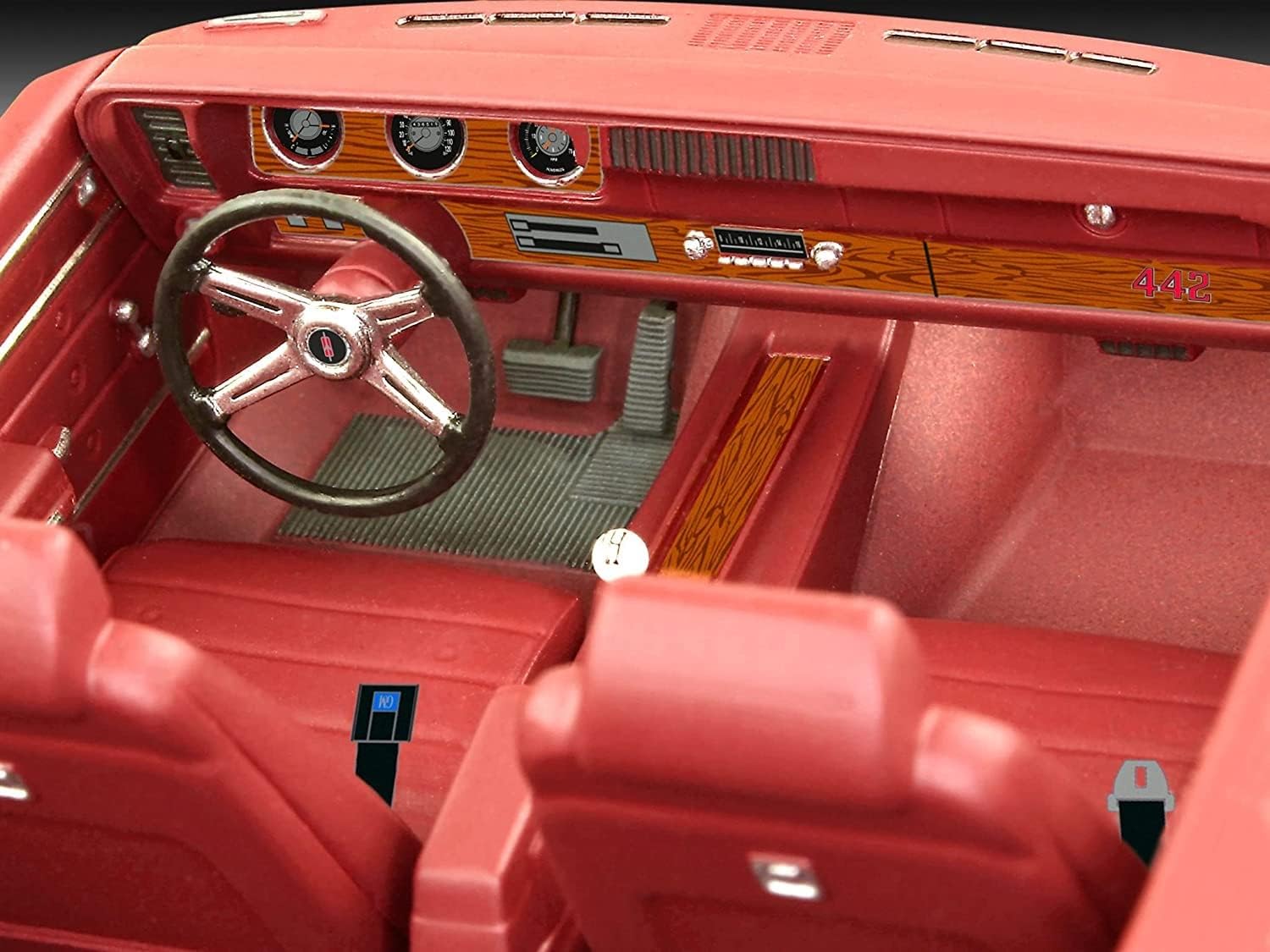 Revell 07695 '71 Oldsmobile® 442™ 1:25 Scale Unbuilt/Unpainted Plastic Model Kit