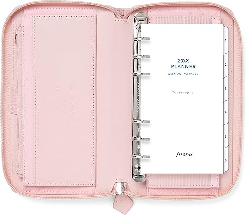 Miniatura 5 de Filofax Saffiano Personal Compact - Organizador de cremallera - rubor