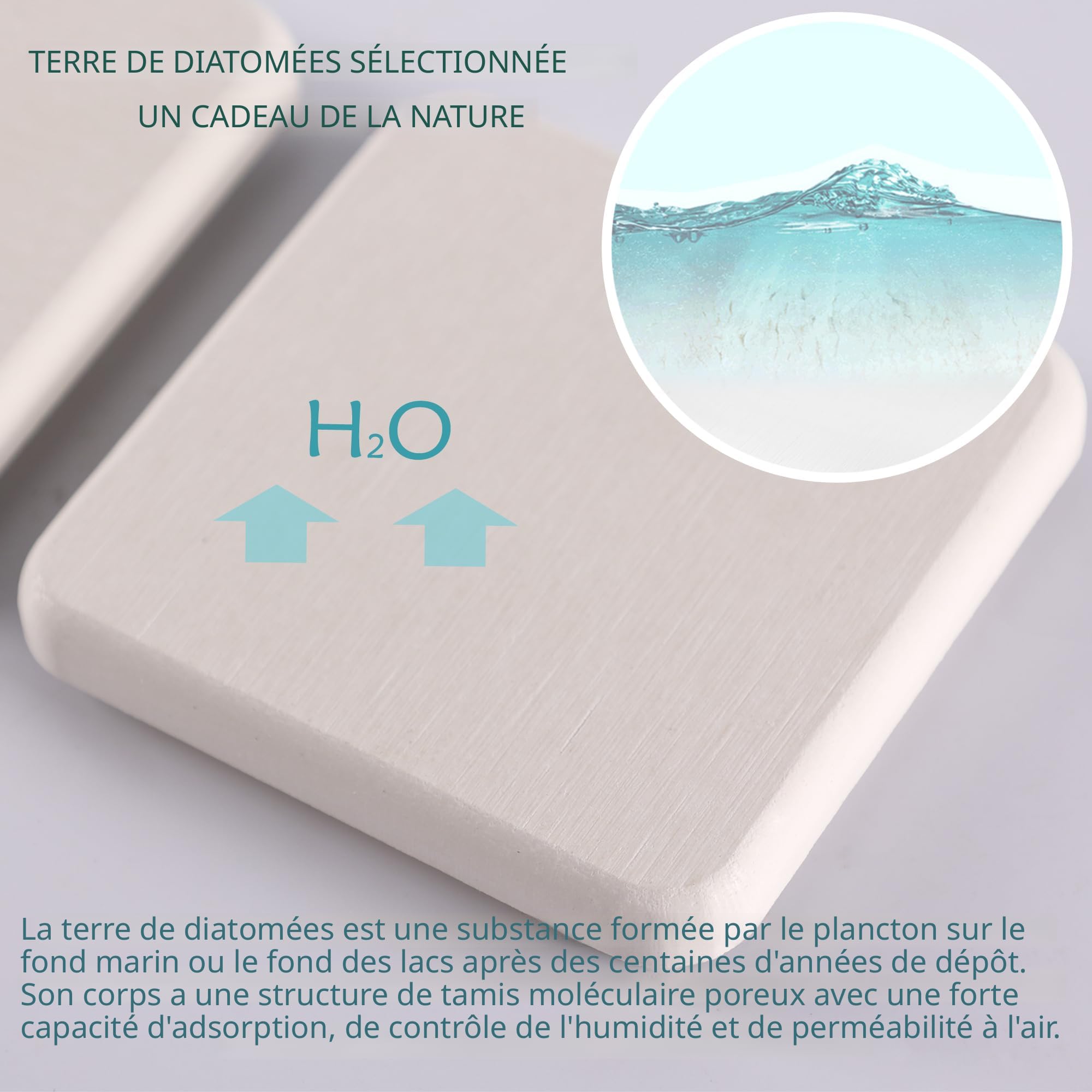 Porte Savon Diatomite Tapis De Drainage Absorbant De Cuisine