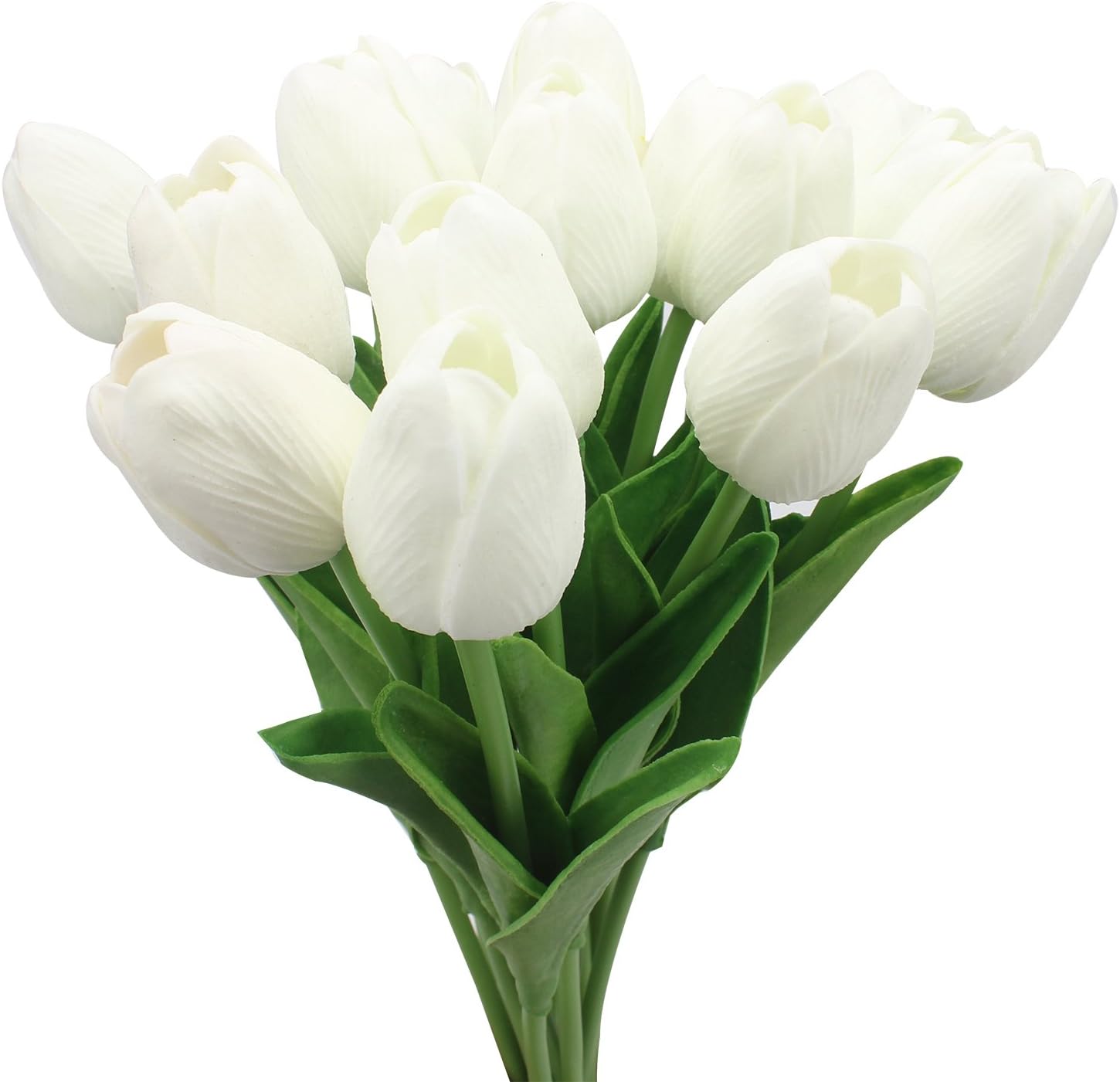 Duovlo 18 heads Artificial Mini Tulips Real Touch Wedding