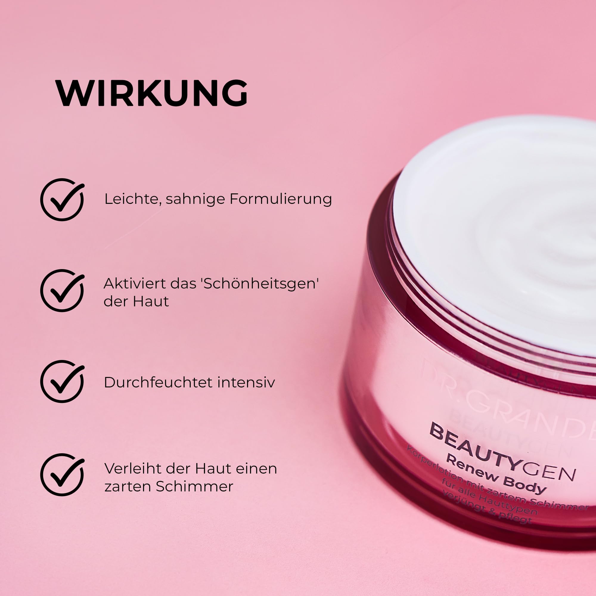 DR. GRANDEL BEAUTYGEN Renew Body - Cura per il corpo ringiovanente della pelle, 200 ml | Con estratto di alghe di neve, idrata e leviga la pelle e dona una delicata lucentezza