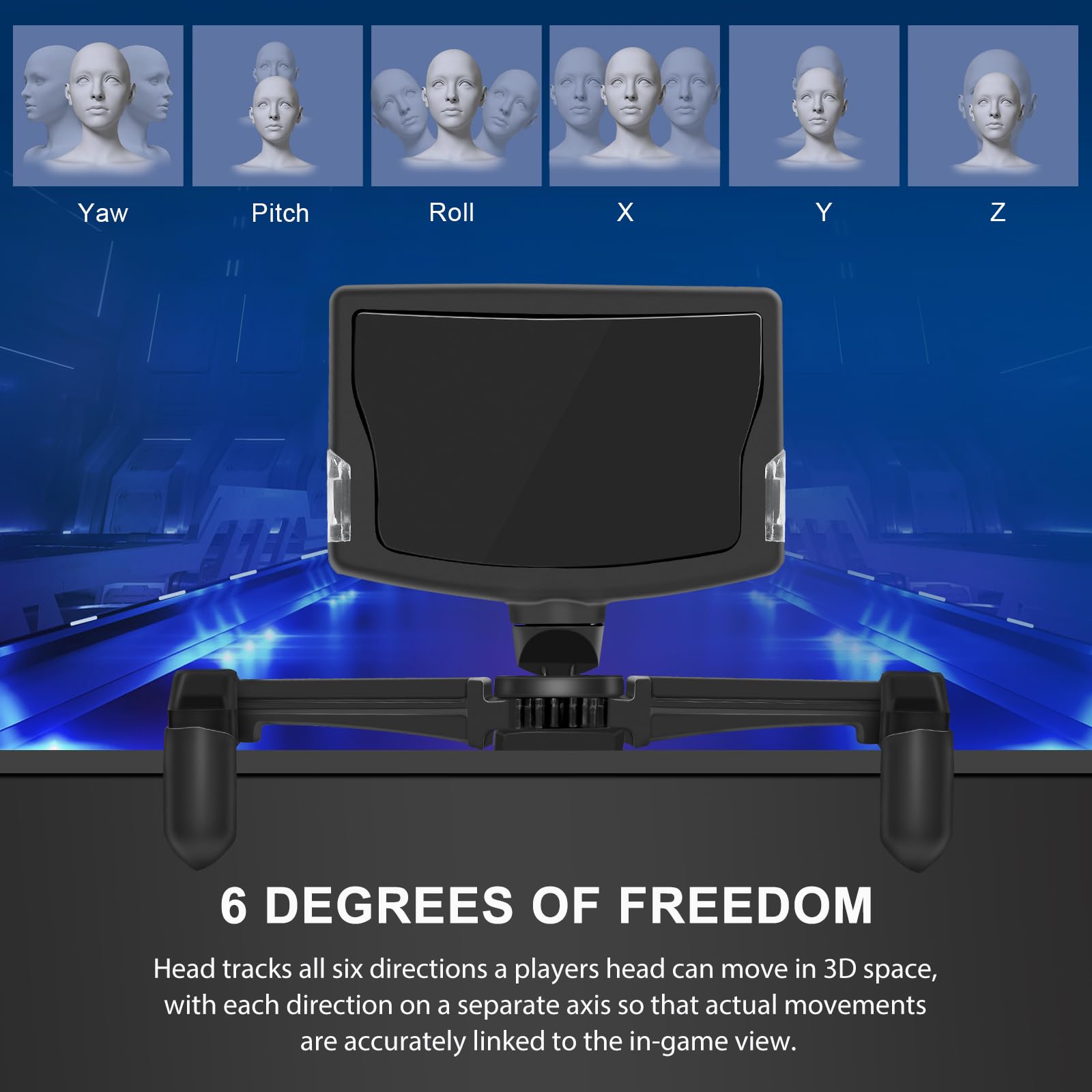 Head Sight Tracking für TrackNP 5 6DOF Kopfverfolgungssystem, Gaming, professionelle Kopfhaltung, optisches Infrarot-Tracksystem, Game-Controller als VR