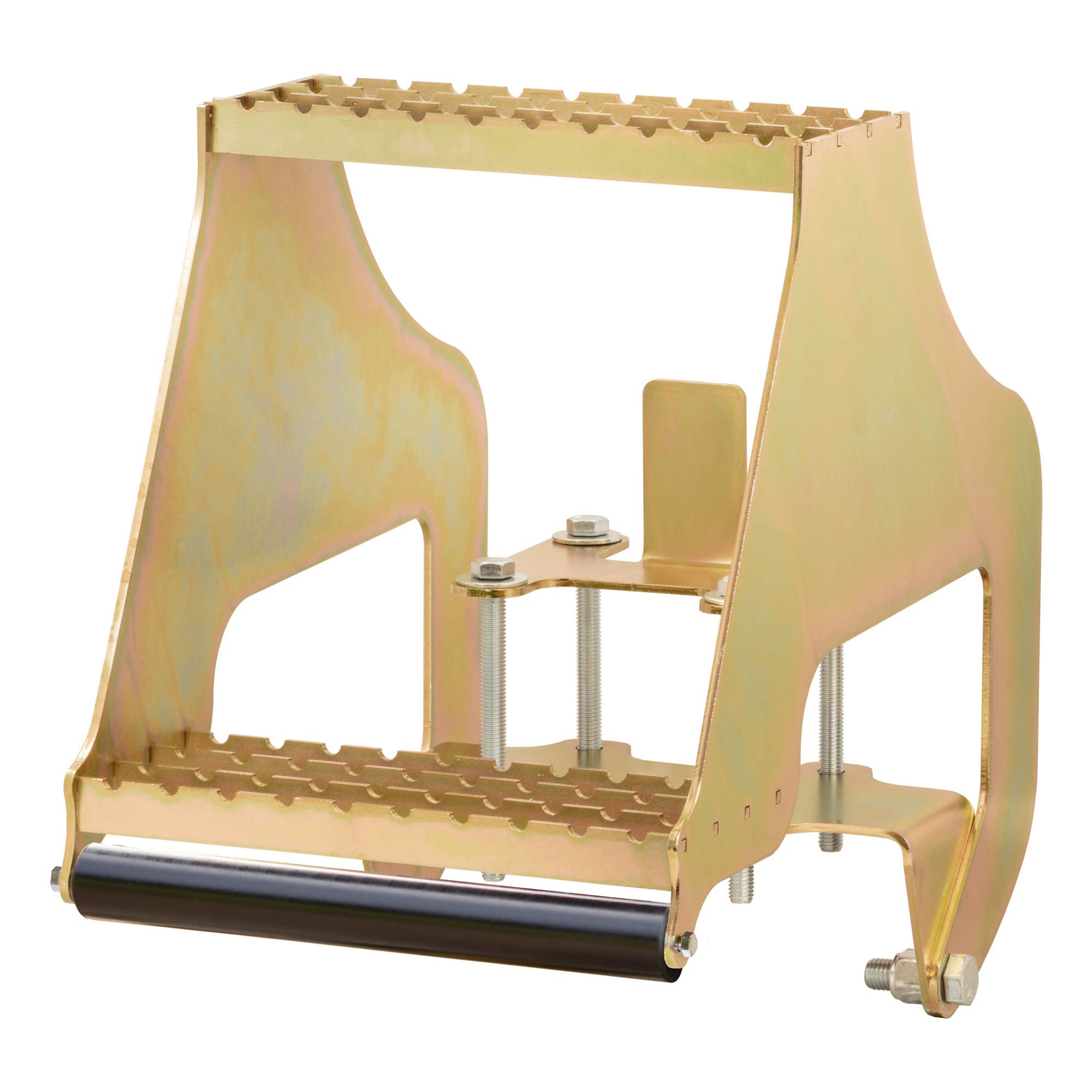 RETRAC409924 Highrise Folding Rear Semi Truck Steps with Auto-Stow, Fits 4-Inch Bumper Beam, Steel, 600 lbs, Semi Trailers, Box Trucks