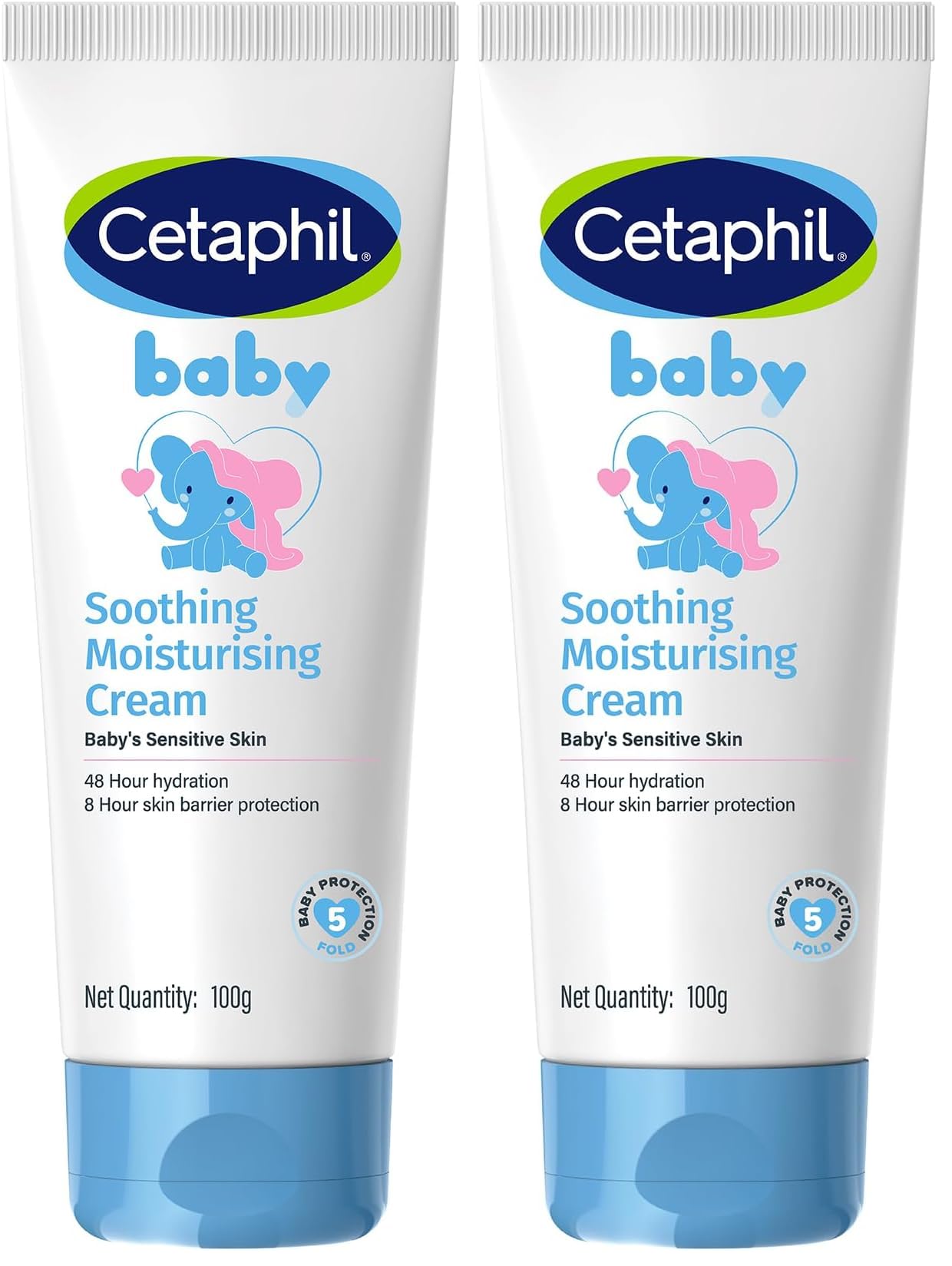 Cetaphil Baby Soothing Moisturising Cream 100 g for Newborns & Babies | 48H Hydration & 8H Skin Barrier Protection | With Glycerin, Sunflower Seed Oil & Sweet Almond Oil | Gentle Face & Body Moisturiser-image-49