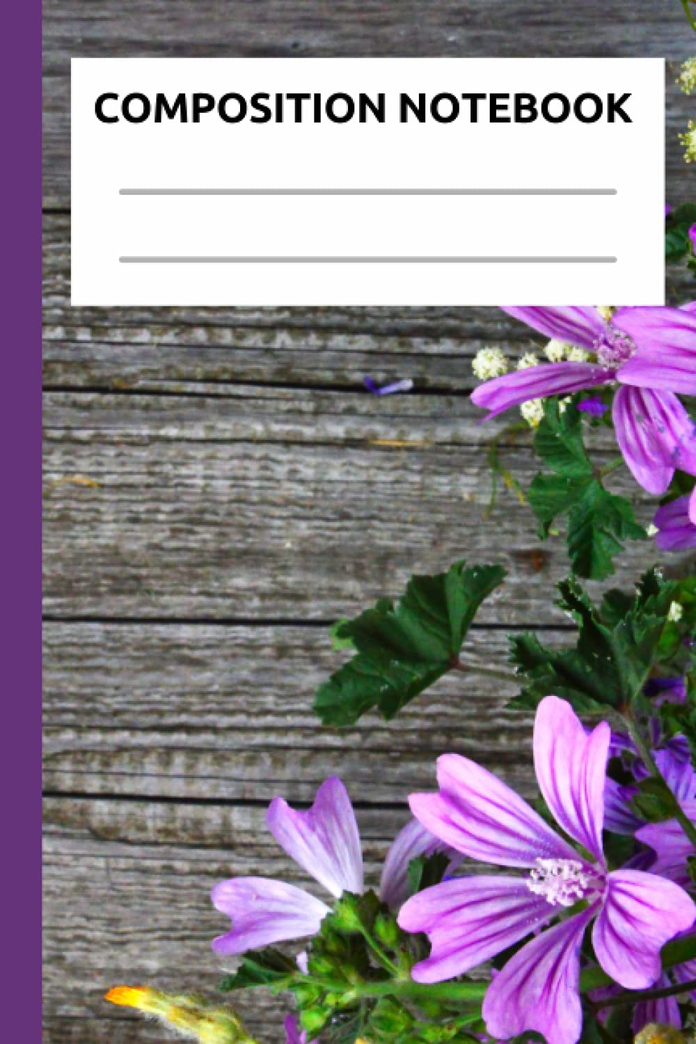 Composition Notebook: rimary Composition Notebook flower Dotted Midline and Picture Space | Grades K-2 Composition School Exercise Book, Beautiful ... and Flower Lovers for Girls, Teens,Women