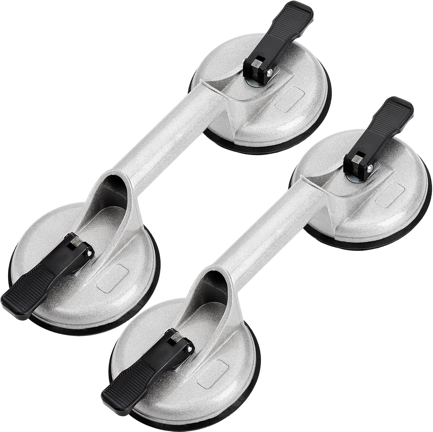 Yesland 2 Pack Glass Suction Cups Silver Heavy Duty Dent Puller