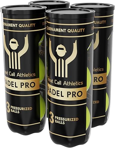 Miniatura 11 de Great Call Athletics El | Pelotas Padel Pro | Calidad de Torneo Profesional | Juego de 3 bolas Presurizado Rendimiento para Raqueta