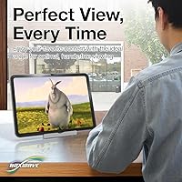 Vista 4 de BoxWave Soporte y soporte compatible con Chuwi HiPad Plus - Soporte de aluminio VersaView, portátil, soporte de visión multiángulo