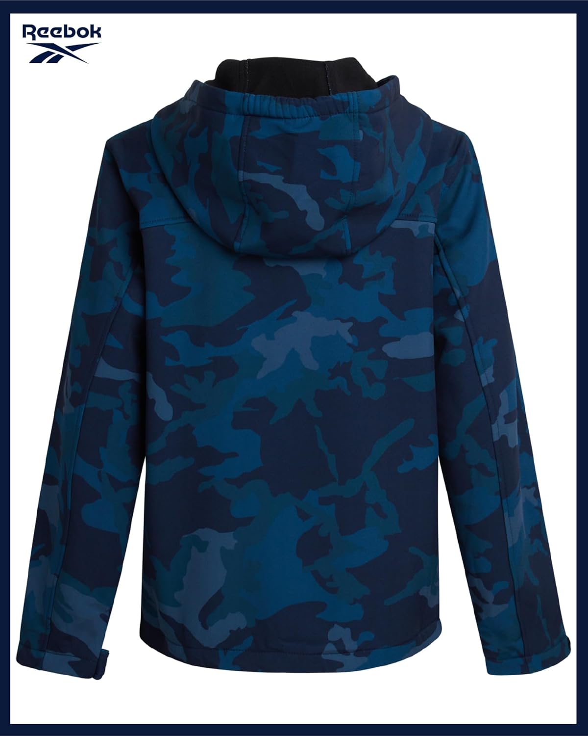 Reebok Boys Fleece Jacket - Polar Fleece Lined Wind & Water Resistant Softshell Winter Jacket - Outdoor Winter Coat for Boys - Image 6