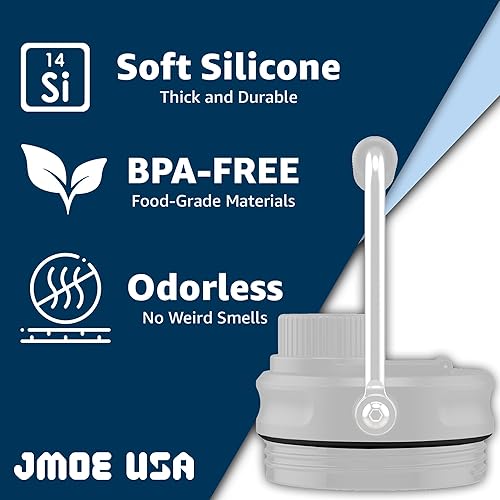 Miniatura 6 de Jmoe USA Juntas prémium para tapas de jarra RTIC  Paquete de 2  Diseño en ángulo mejorado  Retención superior de temperatura  Compatible con la tapa