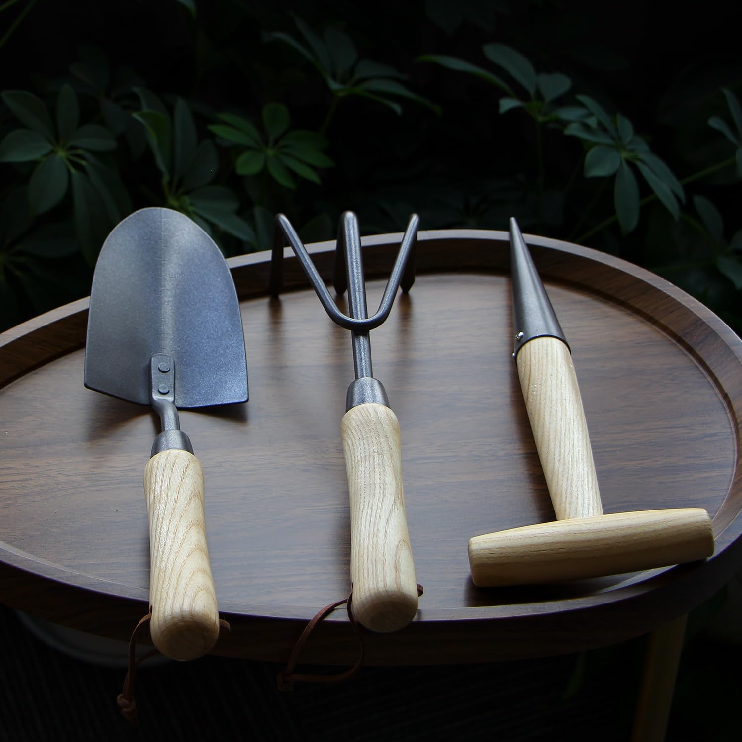 SALE‼️芽の巣山PLANT WOOD TOOL 3点SET Japanese Gardening Tools Set, 3 Pcs Garden Tools Set, Nickel