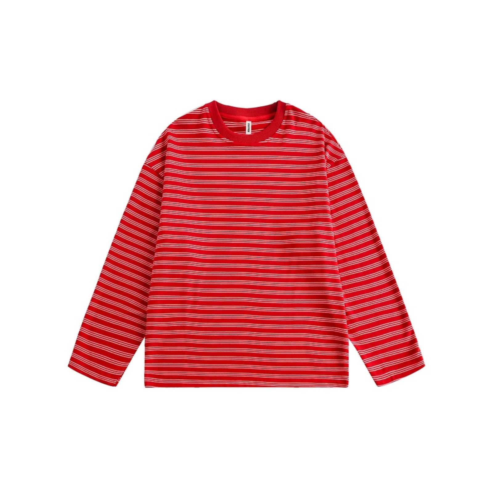Camiseta Unisex De Algodón Pesado De Gran Tamaño, Ajuste Relajado, Suave, Casual, Manga Corta, Básicos,Rojo,Metro