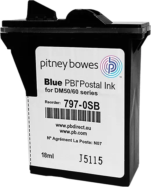 Cartouche d'encre Smart Blue pour machine à affranchir DM60 K721 K222