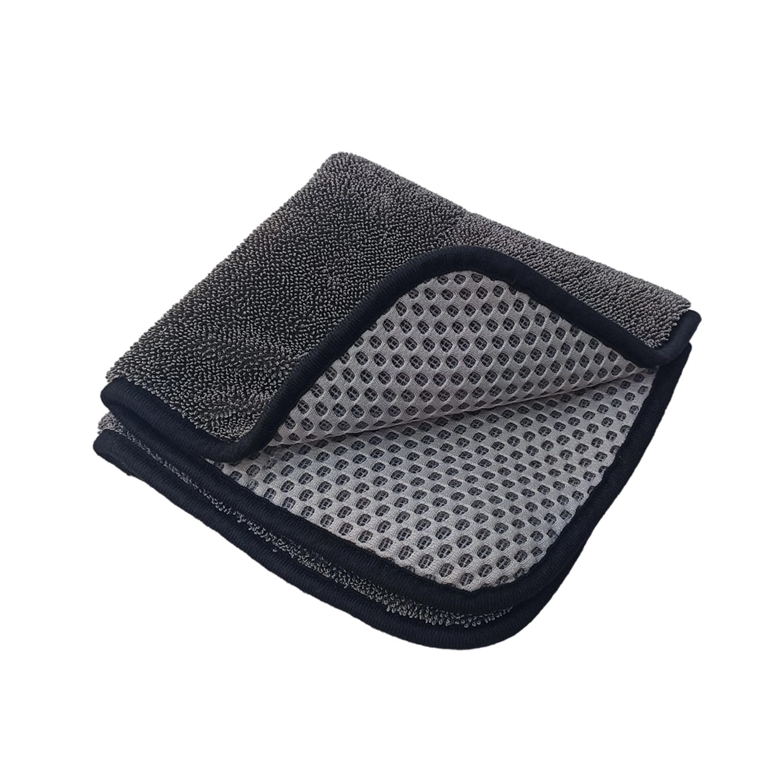 Hsioluted Vehicle Cleaning Towel Interlockings Mesh for Deeply Cleaning Efficiency Auto Detailing Polishing Cloth Home Car Wash Towels Drying Microfiber