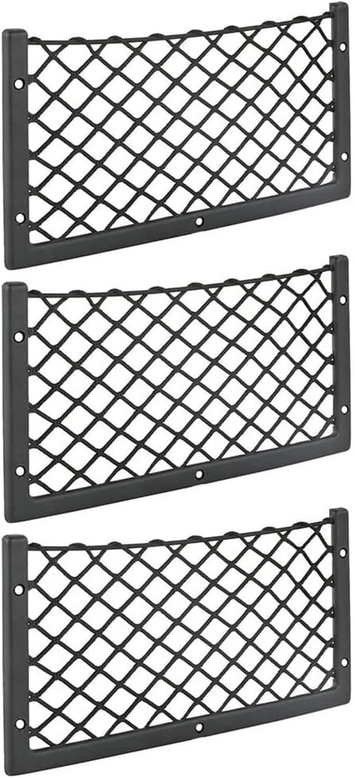 Kofferraum Netz Gepäcknetz for Auto | Lagerung Elastische Mesh Netze Bus Camping Sitz Zurück Organizer Auto Innen Zubehör(3pcs)