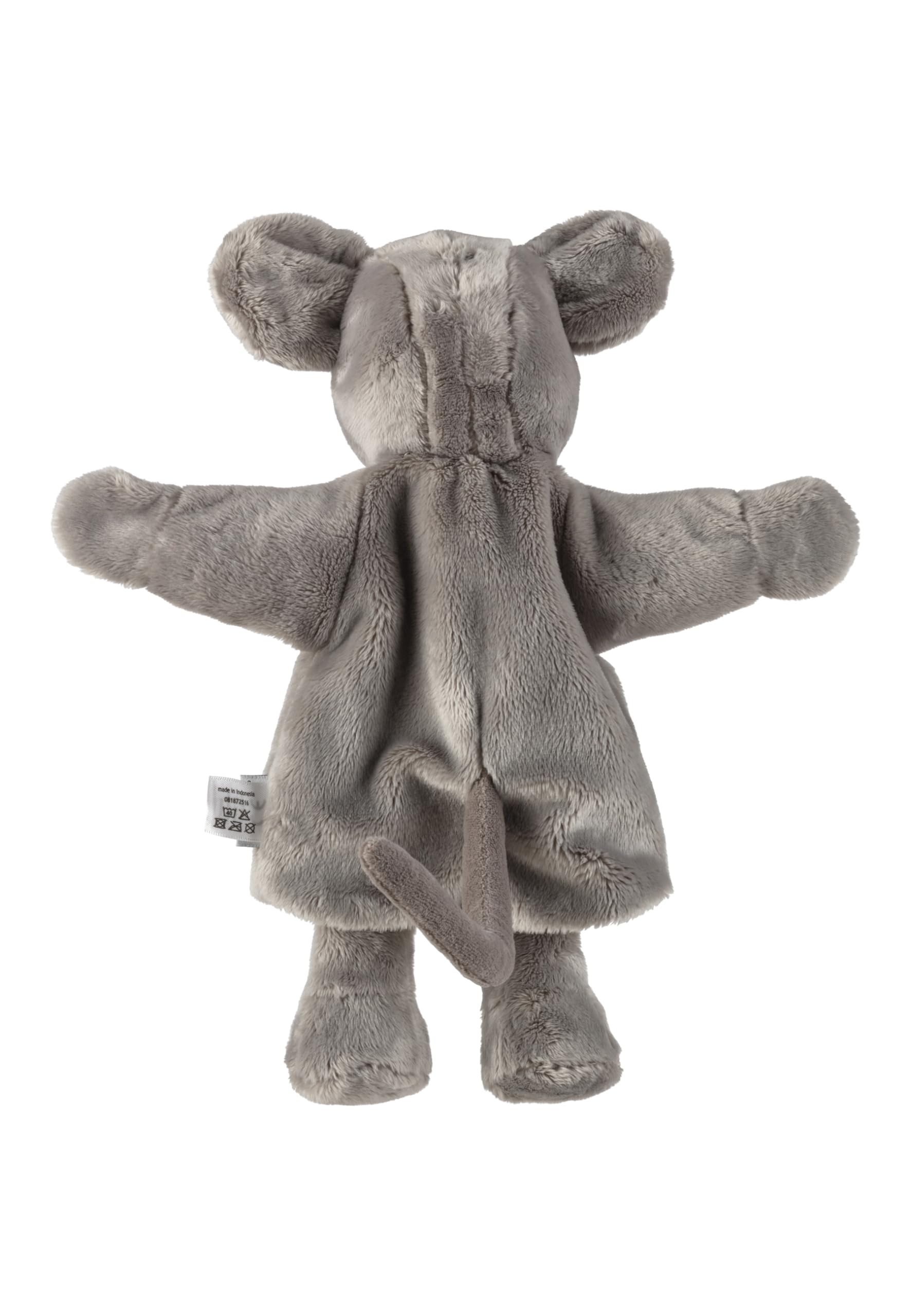 Sterntaler Pupazzo a mano – giocattolo morbido per bambini per teatro delle bambole, raccontare, coccolare e promuovere la voce, perfetto compagno di gioco e idea regalo, grigio