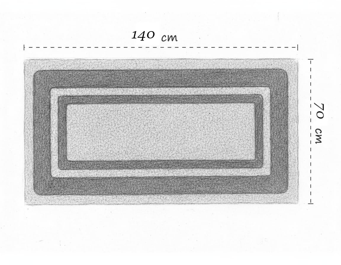 Zerbino Cocco Fibra Naturale e in Gomma Riciclata (33x60, 33x70,40x70, 40x80, 40x90, 50x100, 60x120, 70x140) (Verde, 70x140)