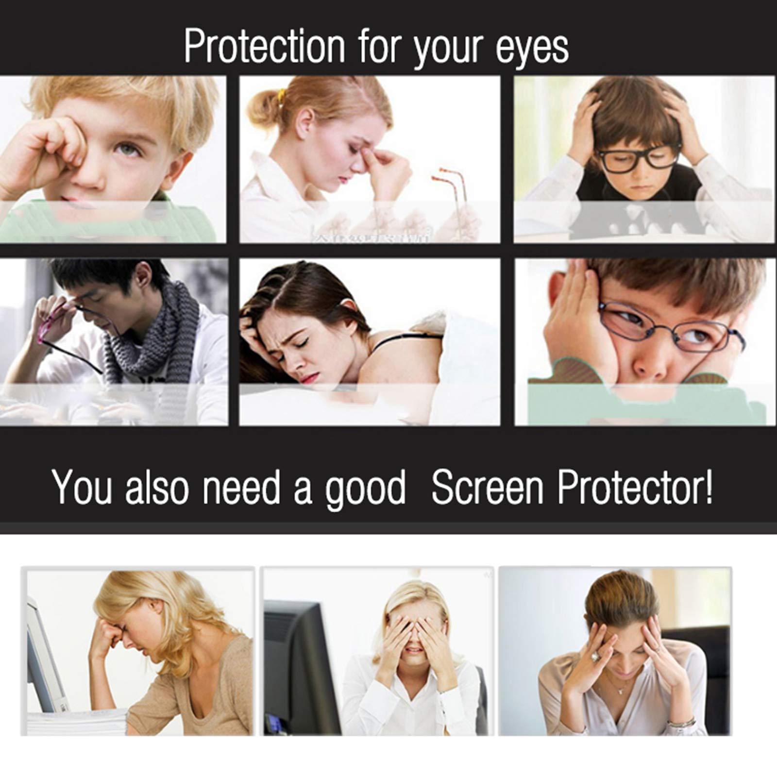 Generisch Bildschirmschutz Für Fernseher Und Monitor, Blaulichtfilter Und Uv-Schutz, Matte Antireflex-Folie, Ultraklare Abdeckung Für Außenbereiche Zum Schutz Der Augen (50" 1101 * 620mm)