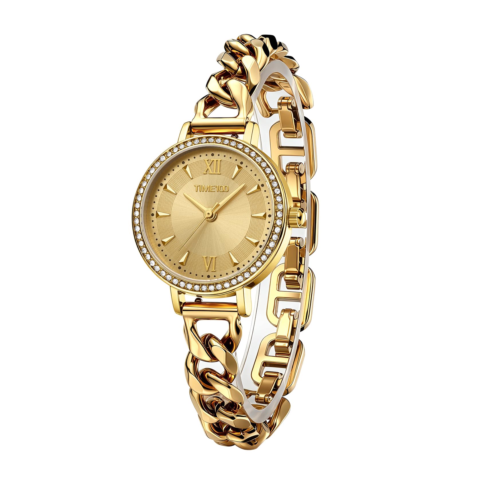 TIME100 Reloj de Mujer Elegante de Cuarzo, analógico, Caja de 28 mm
