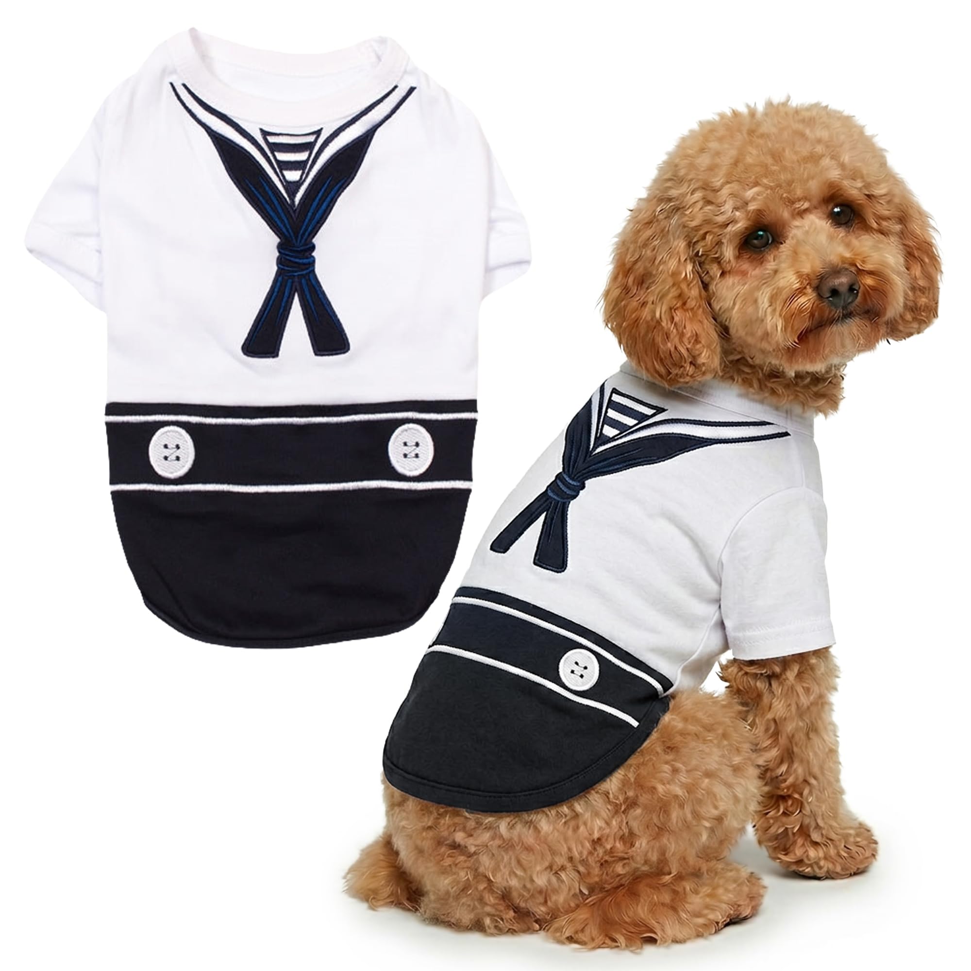 Tenue pour Halloween pirate et marin : habit Parisian taille L pour grand chien