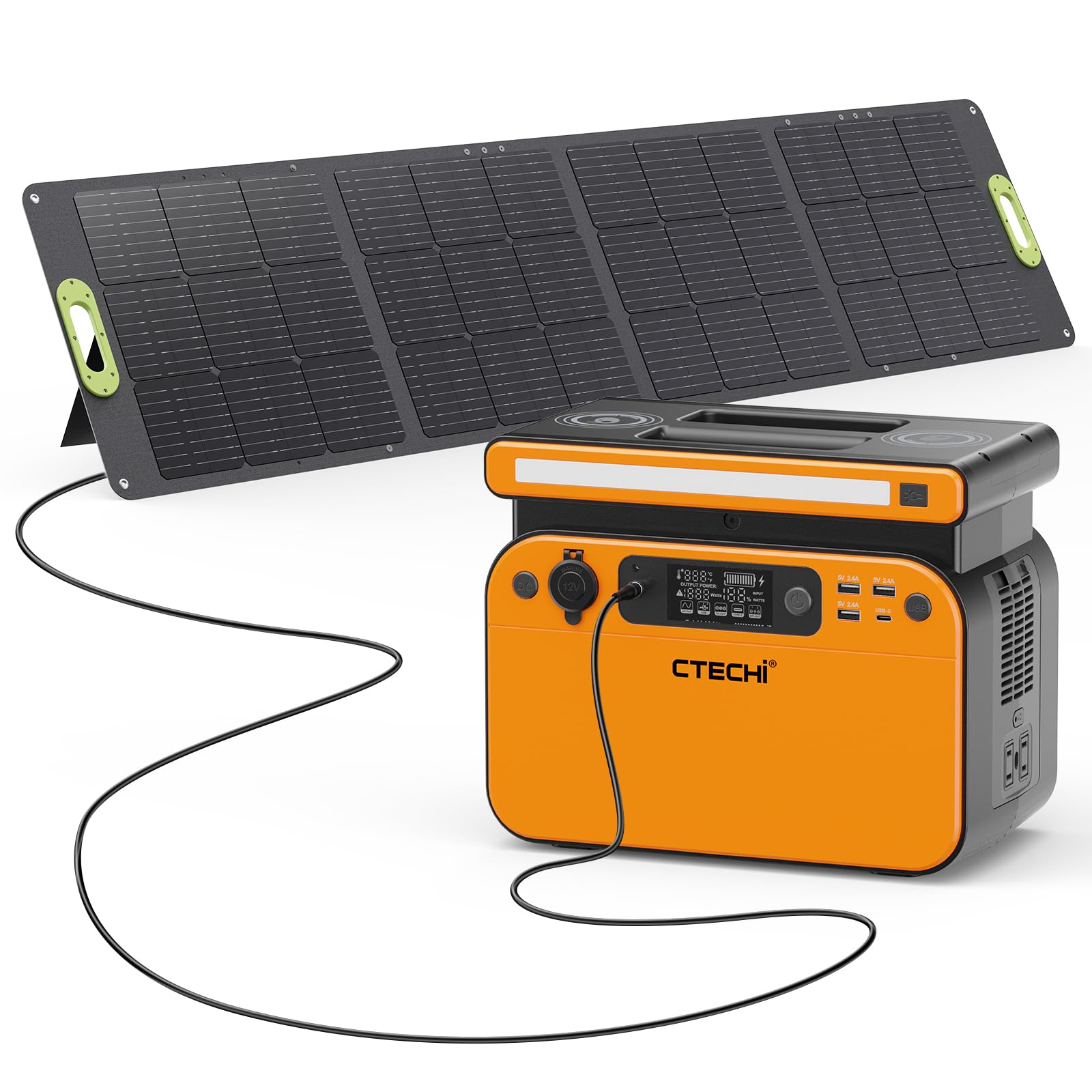 Amazon.co.jp: CTECHi ポータブル電源 500W ソーラーパネルセット 太陽 Amazon.co.jp: CTECHi ポータブル電源 500W ソーラーパネルセット 太陽