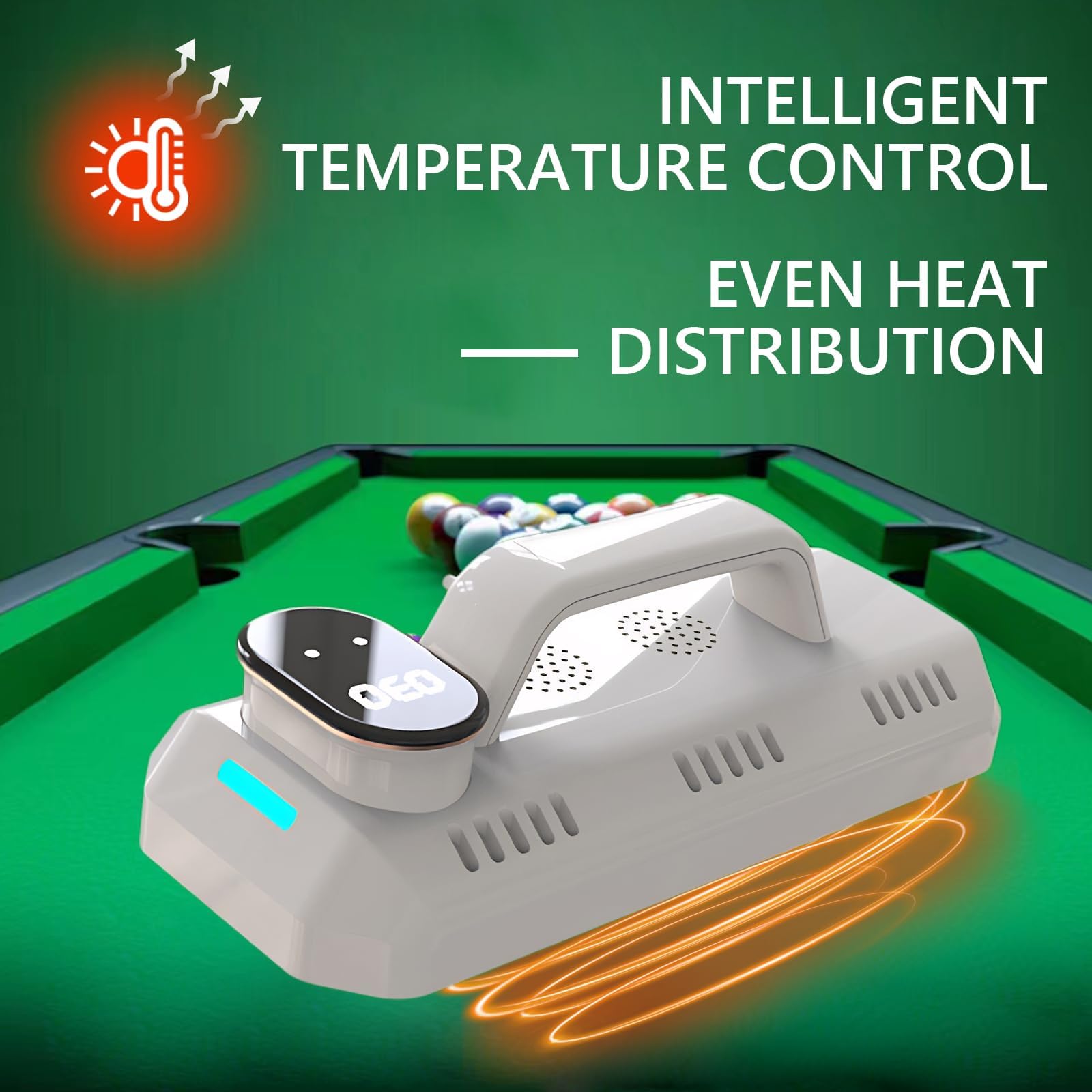Żelazko do bilarda, termostatyczne żelazko do snookera ze sterowaniem za pomocą ekranu dotykowego, szybkie ogrzewanie 50S, do pokoju gier bilardowych, klubów zabaw, domu