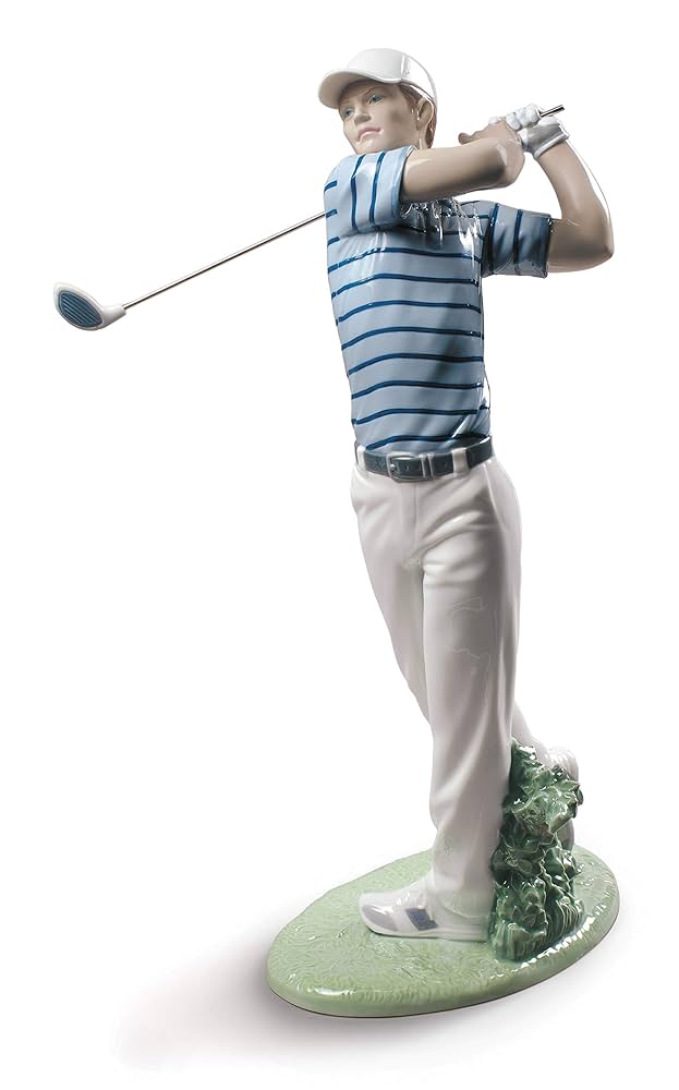Amazon.com: LLADRÓ Golf Champion Man Figurine. Porcelain