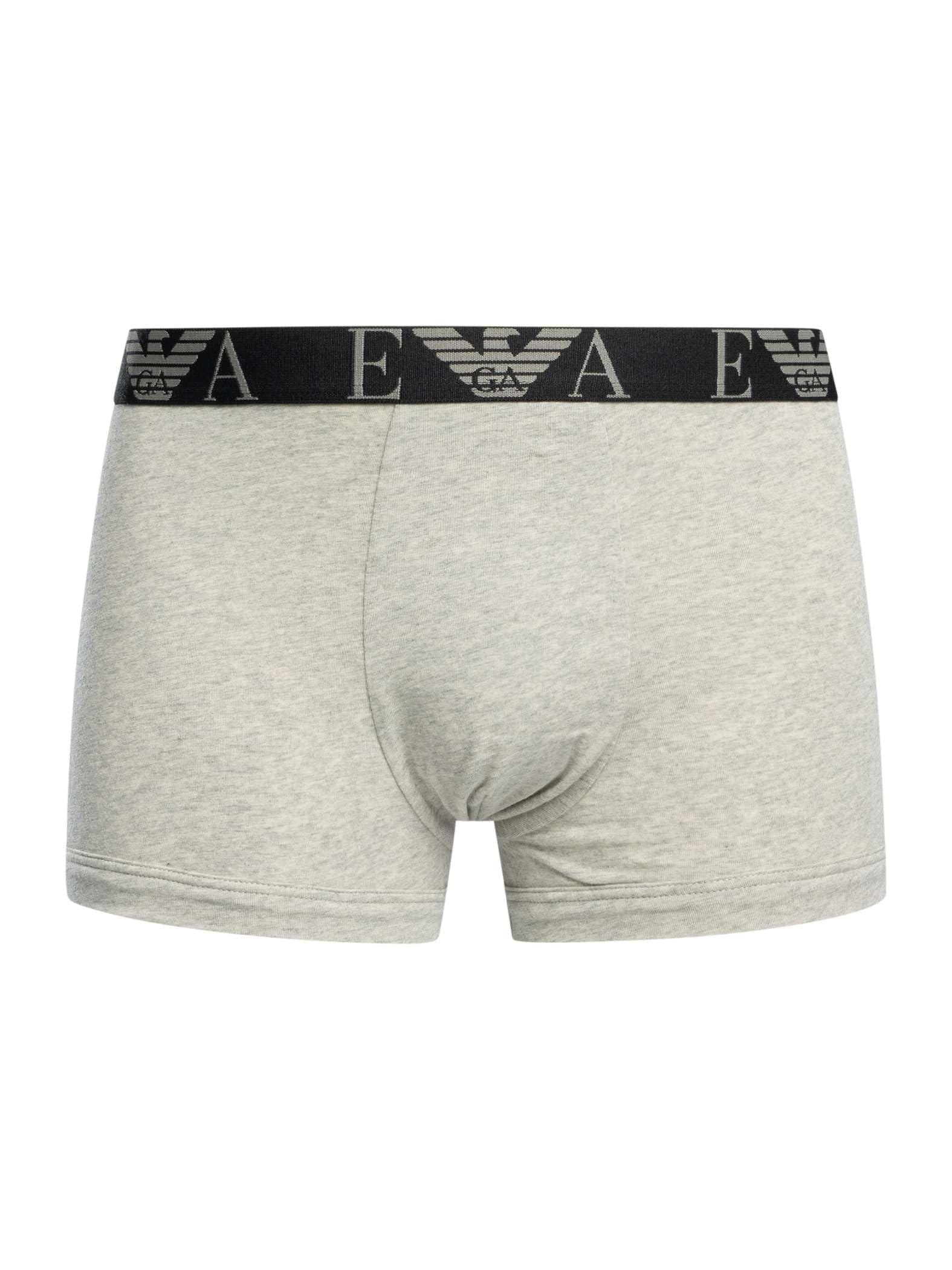 EMPORIO ARMANI Confezione da 3 Boxer da Uomo, Blk/Grey Mel/Bianco, M